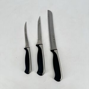 J.A. Henckels Everedge Plus Knife Set Lot 3 Serrated Stainless Kitchen Knives